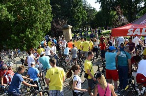 Učesnici biciklijade održane 03.07.2015