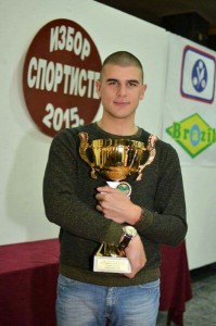 Stefan Stefanovic sa priznanjem za najboljeg sportist Cacka za 2015
