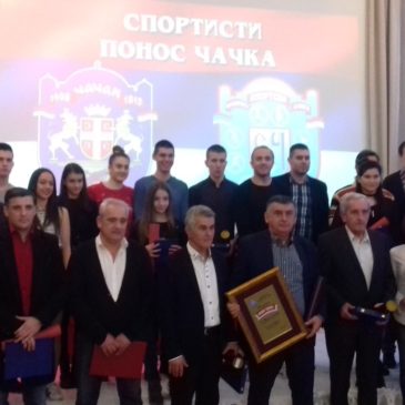 U izboru najboljih sportista grada Čačka tri priznanja  za biciklistički klub Borac
