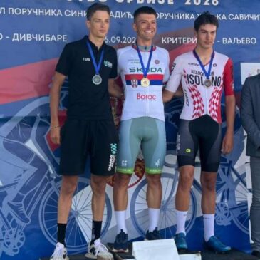 DVANAEST MEDALJA ZA BICIKLISTE BORCA NA PRVENSTVU SRBIJE BRDO-KRITERIJUM